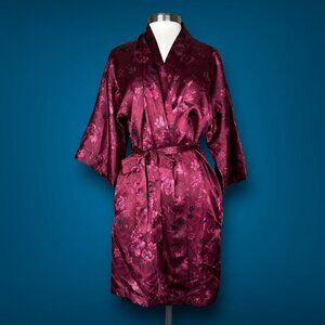Vintage Floral Robe dark floral fairy grunge romantic dreamy seductive burgundy